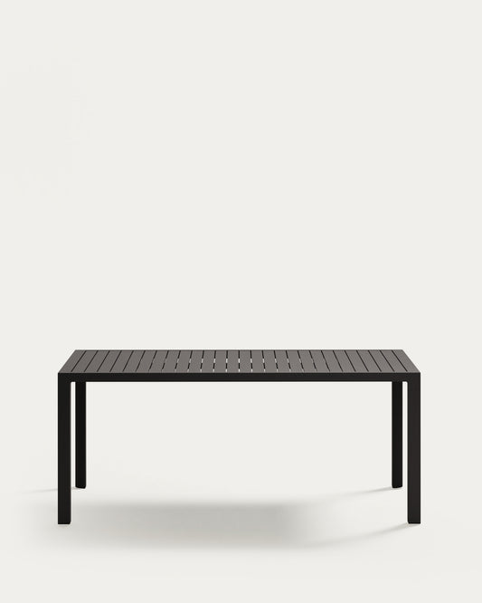 Table de jardin Culip en aluminium finition grise 180 x 90 cm