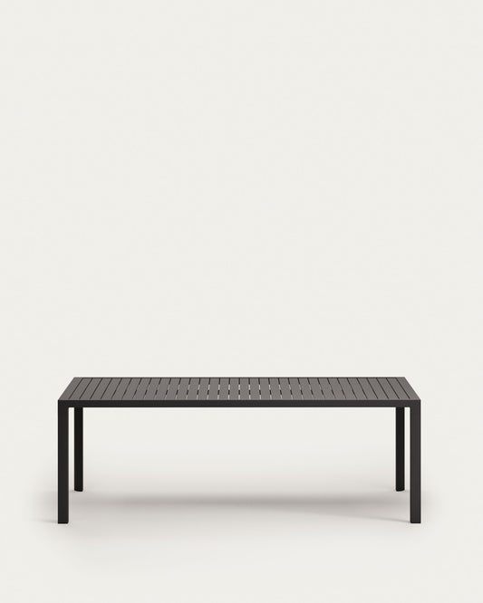 Table de jardin Culip en aluminium finition grise 220 x 100 cm