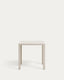 Table de jardin Culip en aluminium finition blanche 77 x 77 cm