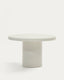 Table ronde Aiguablava en ciment blanc Ø 120 cm