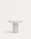 Table ronde Aiguablava en ciment blanc Ø 90 cm