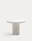 Table ronde Addaia en ciment blanc Ø90 cm