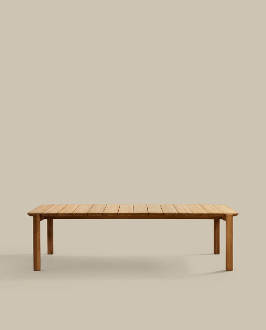 Table Icaro en bois de teck 220 x 102 cm FSC 100%