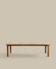 Table Icaro en bois de teck 220 x 102 cm FSC 100%