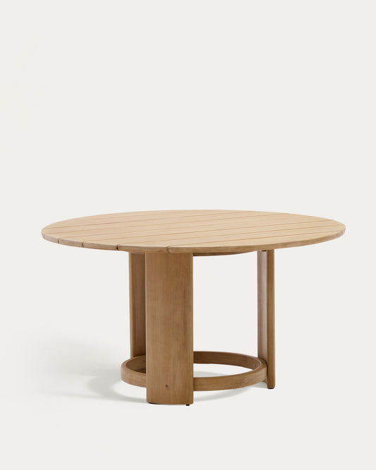 Table ronde Xoriguer en bois d’eucalyptus Ø140 cm FSC 100 %