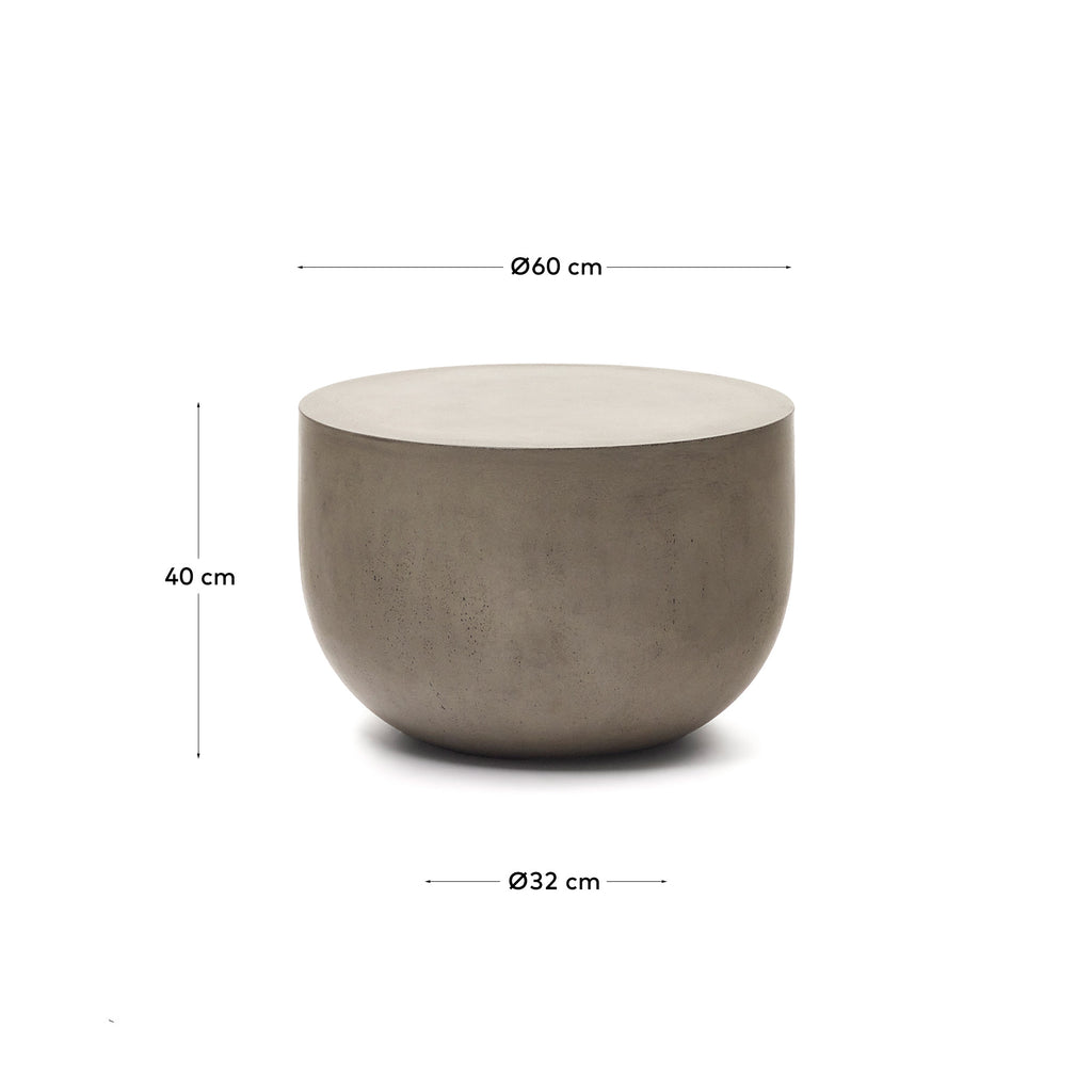 Table basse ronde Garbet en ciment Ø 60 cm