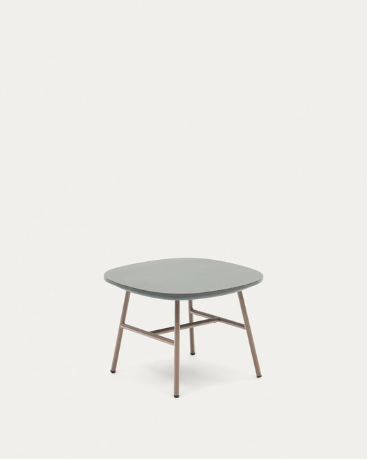 Table d'appoint Bramant en acier finition mauve 60 x 60 cm