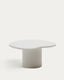 Table basse Macarella en ciment blanc 83 x 77 cm