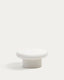 Table basse ronde Addaia en ciment blanc Ø66 cm