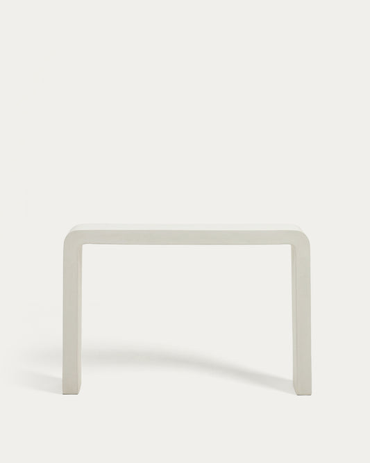 Console Aiguablava en ciment blanc 120 x 80 cm