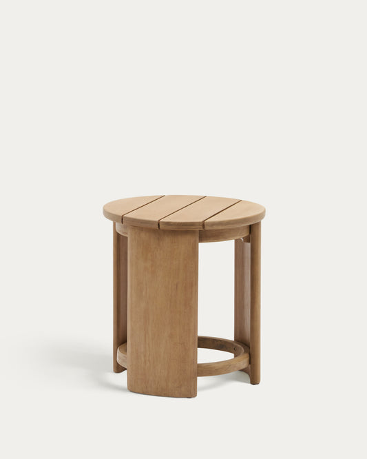 Table auxiliaire Xoriguer en bois d’eucalyptus Ø56 cm FSC 100 %