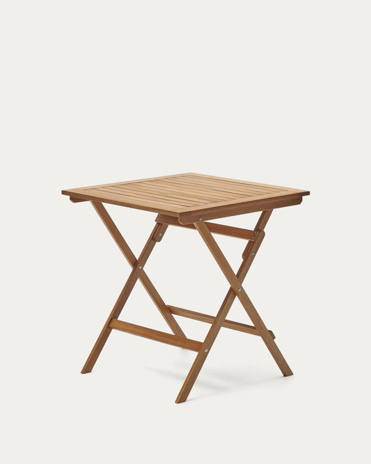 Table de jardin pliante Sadirar en bois d'acacia 70 x 70 cm FSC 100 %