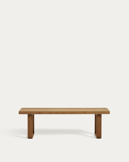 Banc 100 % d'extérieur Canadell en bois de teck recyclé 170 cm