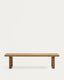 Banc 100 % d'extérieur Canadell en bois de teck recyclé 210 cm