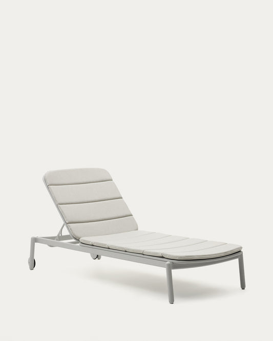 Transat d’extérieur Marcona en aluminium blanc