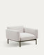 Fauteuil modulable d’extérieur Sorells beige et aluminium vert