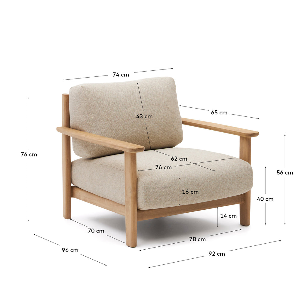 Fauteuil Tirant en bois de teck FSC 100 %