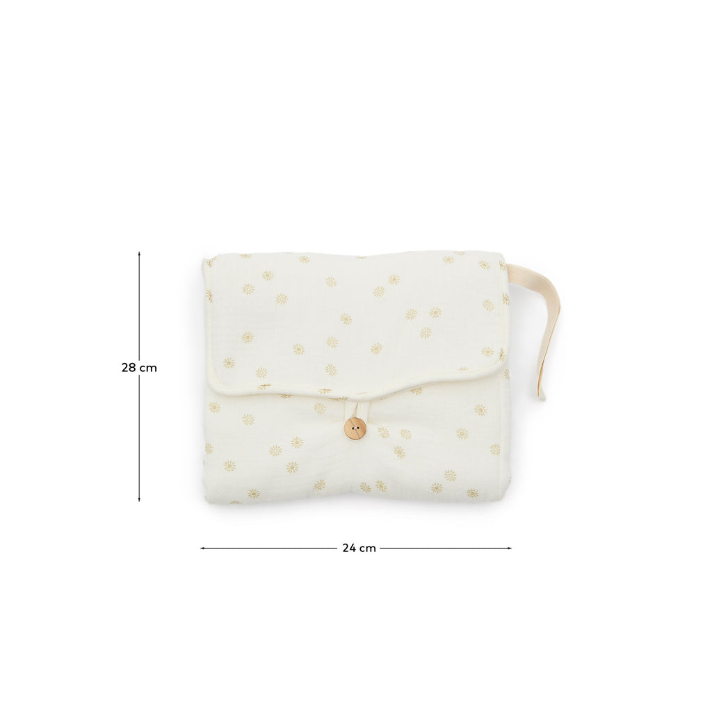 Table à langer portable Olna 100 % coton motifs soleils
