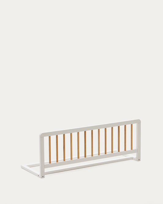 Barrière de sécurité pour lit Tiphaine bois hêtre finition naturelle et blanche 100x40cm