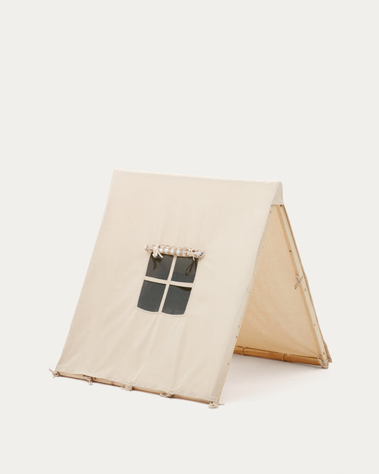 Tente tipi Yanil 100% en coton blanc 100 x 90 cm