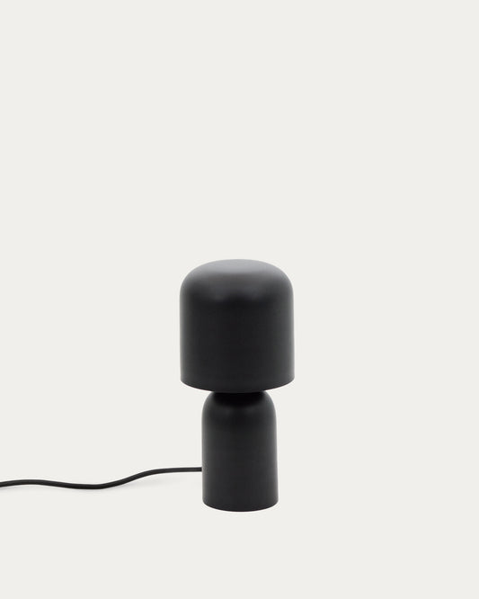 Lampe de table Monze en métal peint noir