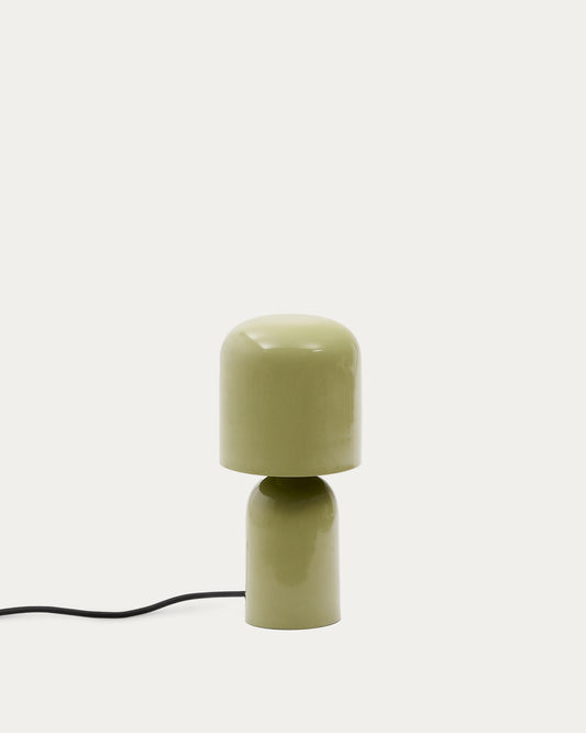Lampe de table Monze en métal peint vert clair