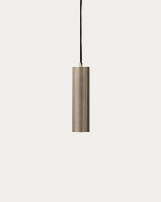 Suspension Andia en aluminium avec finition peinte argent brossé