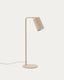 Lampe de bureau Manie en métal avec finition texturée beige