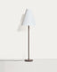 Lampadaire Navat en métal avec finition vieillie marron