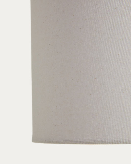 Abat-jour pour plafonnier Niani en coton couleur ivoire Ø 30 cm