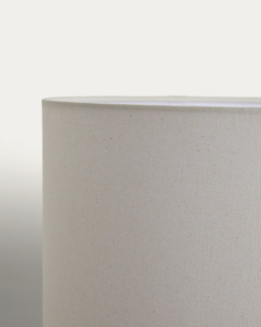 Abat-jour pour plafonnier Niani en coton couleur ivoire Ø 60 cm