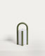 Petite lampe de table portable Leros en polyéthylène et acier vert