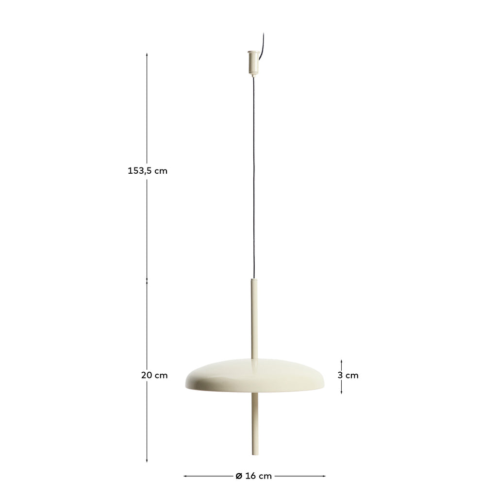 Suspension portable Porte en aluminium gris clair Ø 16 cm