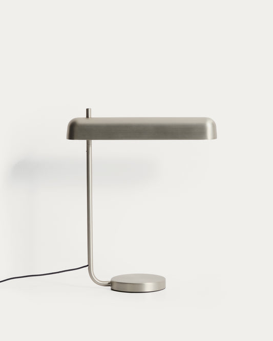 Lampe de table Nelaia avec finition grise