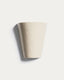 Applique murale Ceren en céramique beige 21 cm