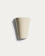 Applique murale Ceren en céramique beige 13 cm