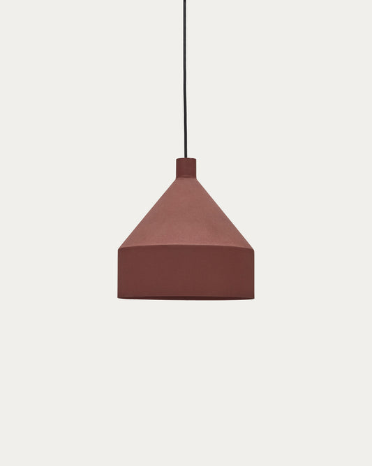 Suspension Peralta en métal peint terracotta Ø 30 cm