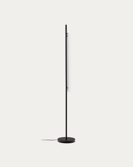 Lampadaire Vauxall en métal et verre givré