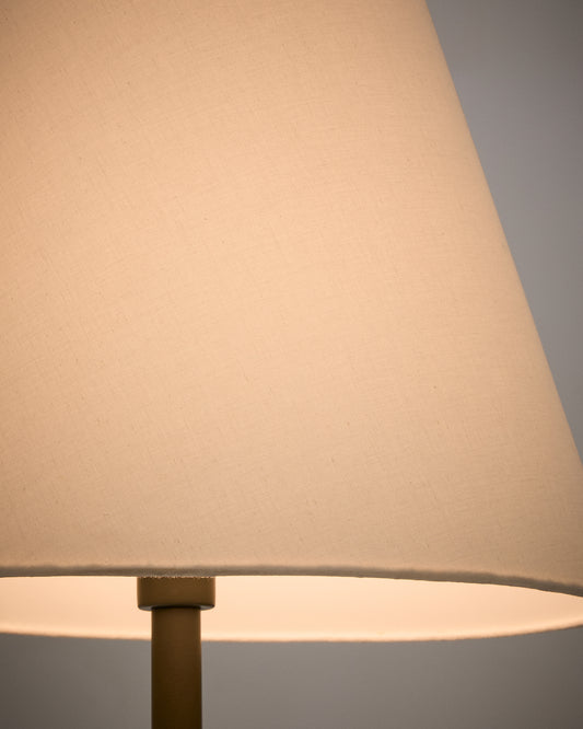 Lampadaire Navat en métal peint vert