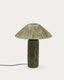 Lampe de table Samse en raphia vert