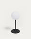 Lampe de table d'extérieure Dinesh en aluminium noir 40 cm
