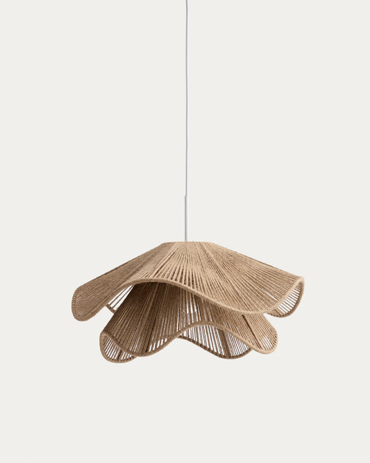 Abat-jour pour suspension Pontos jute finition naturelle Ø 50 cm