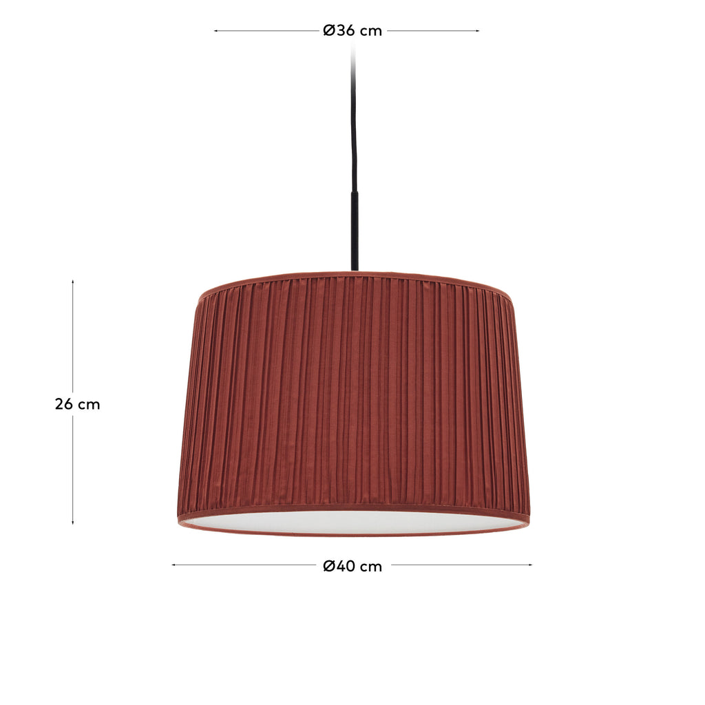 Abat-jour pour suspension Guash terracotta Ø 40 cm