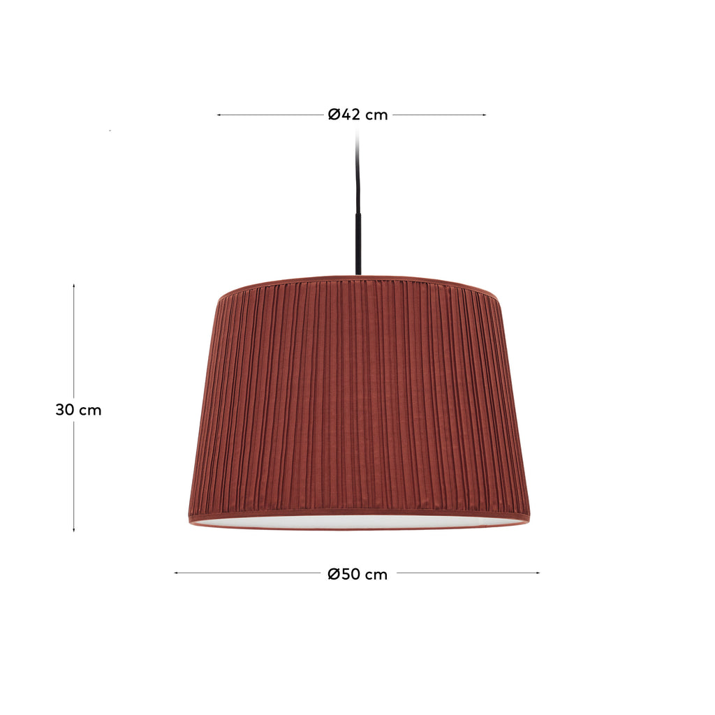 Abat-jour pour suspension Guash terracotta Ø 50 cm