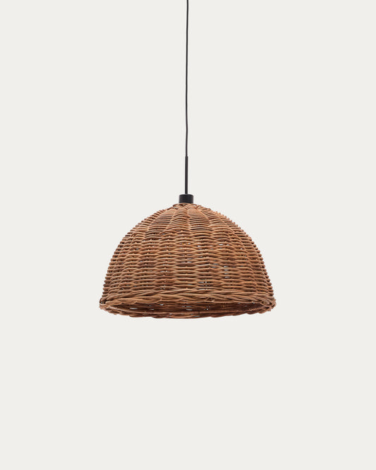 Abat-jour Jornets pour suspension en rotin, finition naturelle Ø 50 cm