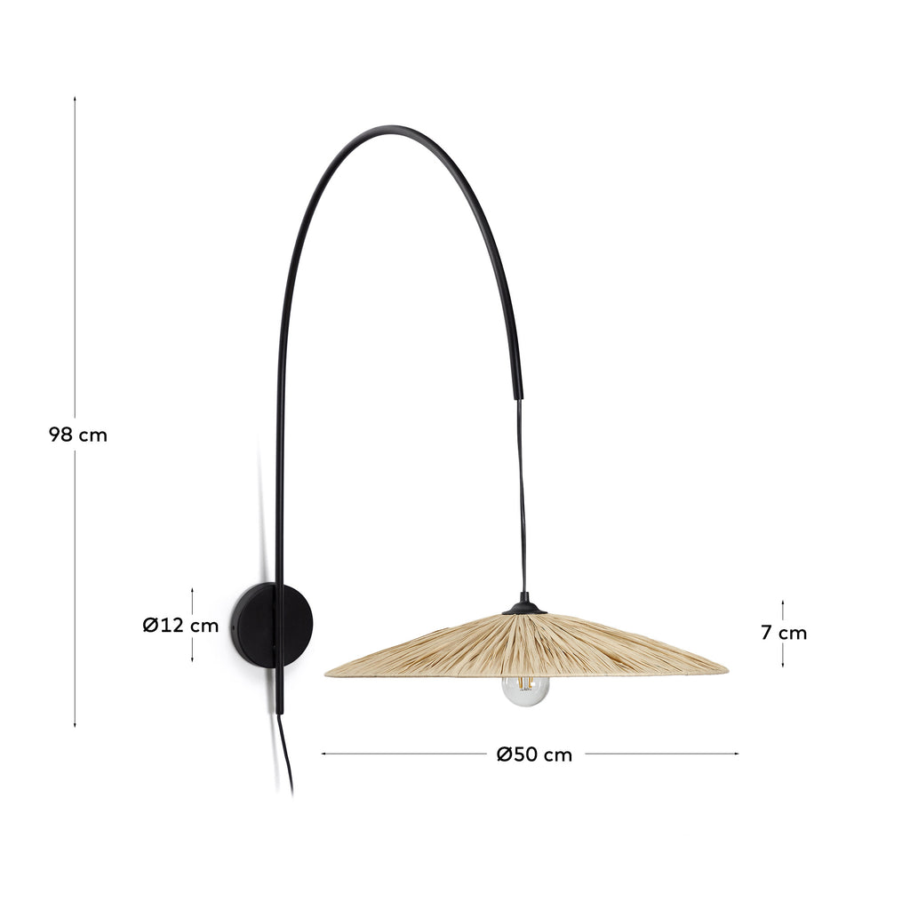 Applique Rosella en raphia naturel