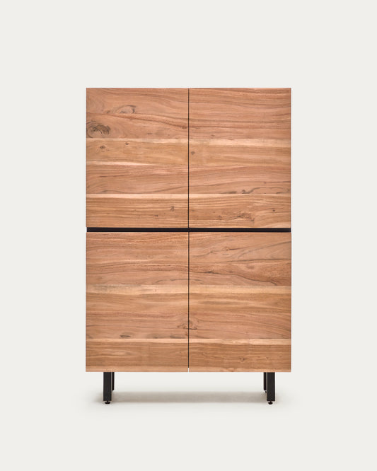 Buffet Uxue en bois d'acacia finition naturelle 100 x 155 cm