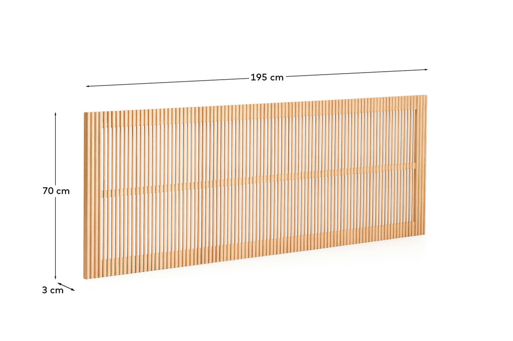 Tête de lit Beyla en bois de frêne massif pour lit jusqu’à 180 cm FSC 100 %