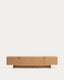 Meuble TV Norlen 4 portes en placage de chêne avec finition naturelle FSC Mix Credit 200 x 46 cm