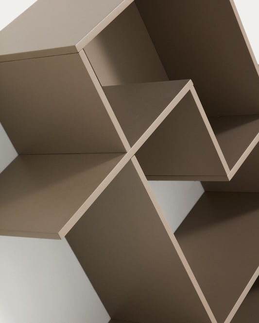 Étagère modulable Ina en MDF laqué taupe 80 x 80 cm FSC 100%
